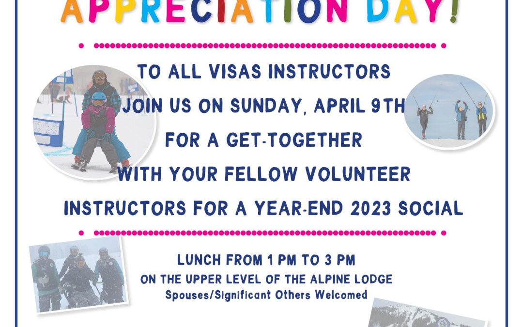 Volunteer Appreciation Lunch – April 9th